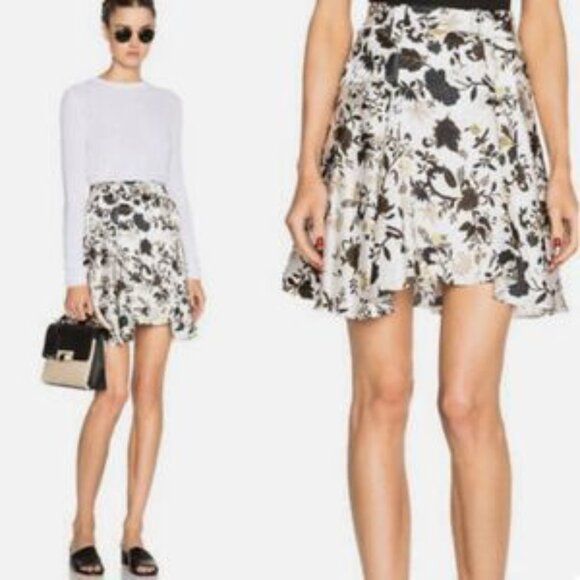 A.L.C. Asymmetrical Silk Skirt - Picture 2 of 8